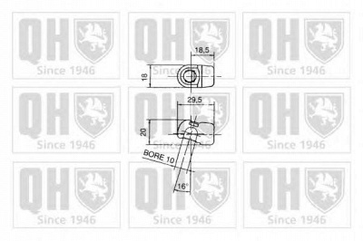 QUINTON HAZELL qts128357 -  Газовая пружина, крышка багажник
